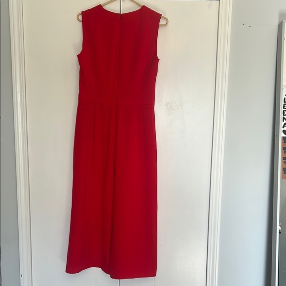 Karen Millen - Elegant Red Sleeveless Dress - Picture 4 of 5